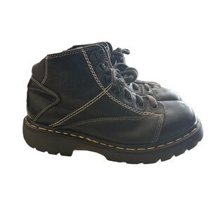 Vintage Dr Marten's Made in England Black Leather Boots AW004 PC03D‎ Men's 8